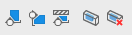 Buttons für Schnitte und Auswahlrahmen im Control Board der LINEAR Solutions für Autodesk Revit