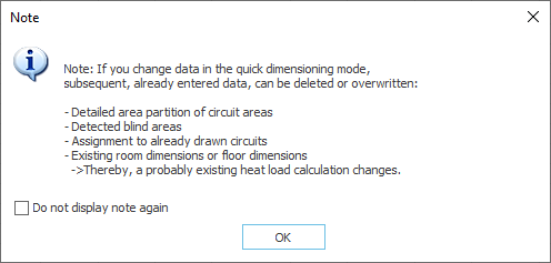 Dialog notification Linear Building