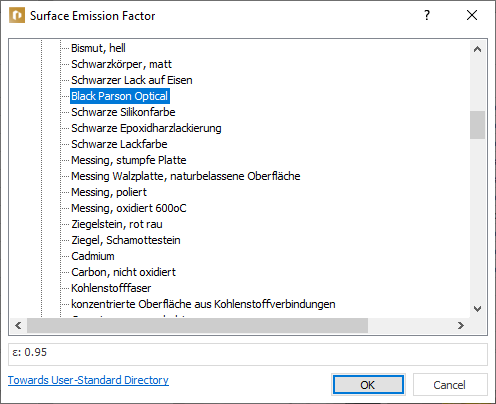 Emission factor AutoCAD
