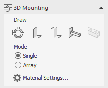 Area 3D Mounting in the LINEAR Solutions for Autodesk AutoCAD