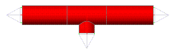Pipe with inserted T-piece Linear Solutions AutoCAD