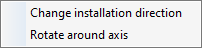 Rotate shut-off valve Context menu Linear Solutions AutoCAD