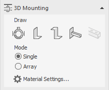 Area 3D Mounting in the LINEAR Solutions for Autodesk AutoCAD