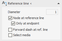 Reference line section in the LINEAR Solutions for Autodesk AutoCAD