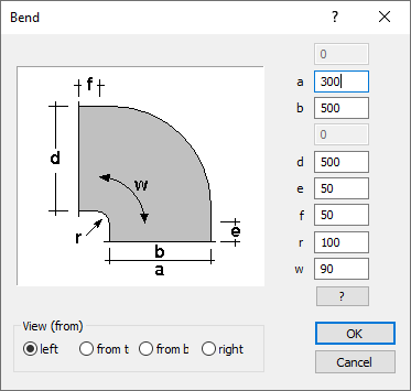 Bend air duct Linear AutoCAD