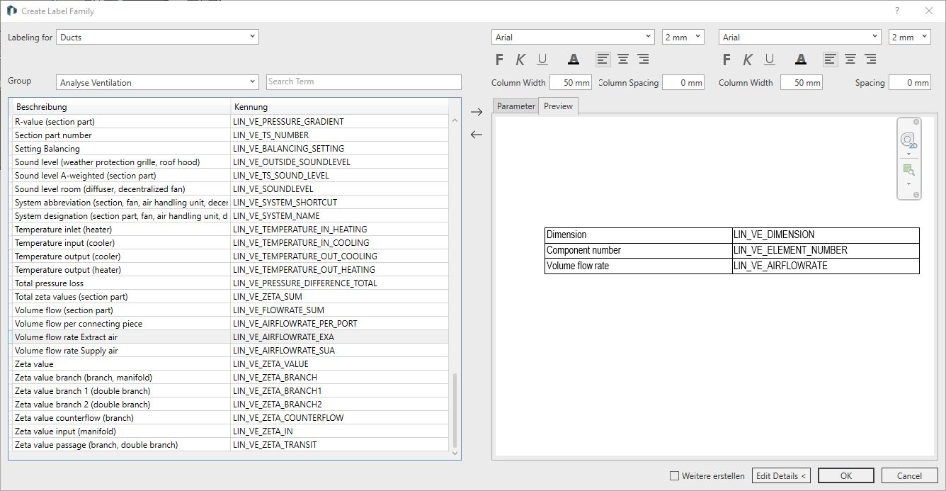 Create Label Families - Knowledge base Revit: LINEAR