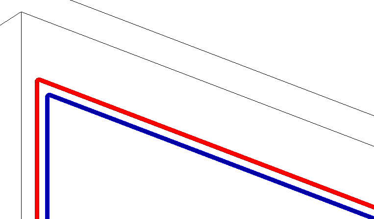 Scheme pipes Linear Revit
