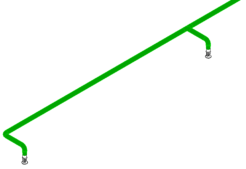 Sprinkler pipe fire protection Linear Revit