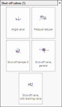 Library tab shut off valve Linear Revit