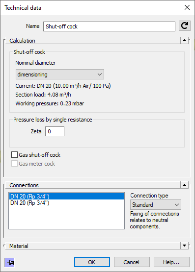 Technical Data Shut-Off Cock LINEAR Revit
