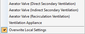 Context menu pipes insulations LINEAR
