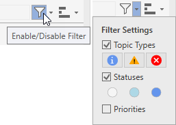 Reports tasks filter Linear Revit