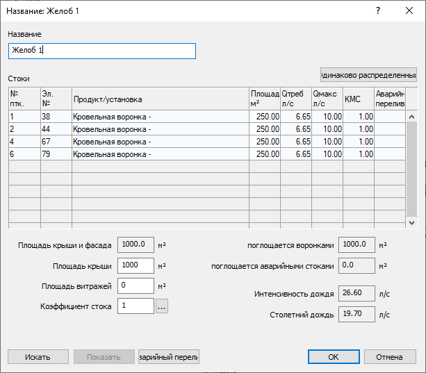 Диалог Выбор элементов LINEAR AutoCAD