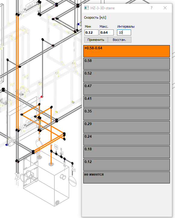 Визуализация Схема LINEAR AutoCAD