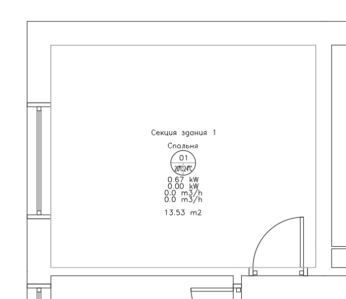 Площадь укладки Помещение LINEAR AutoCAD