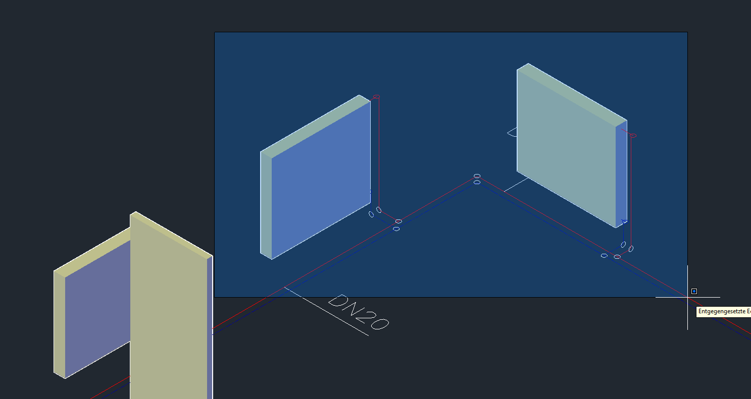 Ansicht Heizkörper Linear AutoCAD
