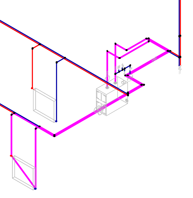 Heizung System linear