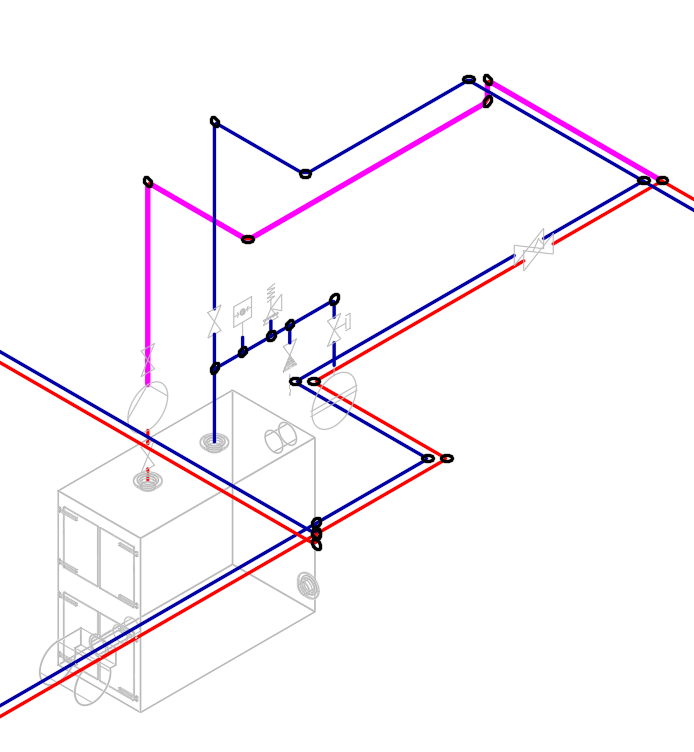 Heizung System linear