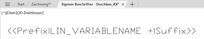 Neu erstellter Beschrifter in den LINEAR Solutions für Autodesk AutoCAD