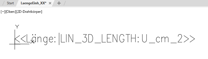 Beschrifter Objekte Linear AutoCAD