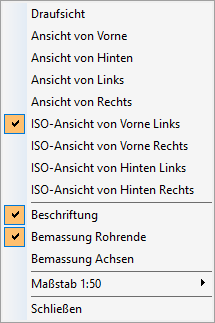 Kontextmenü "Montageplan konfigurieren" in den LINEAR Solutions für Autodesk AutoCAD
