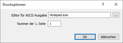 Dialog Druckoptionen Linear AutoCAD