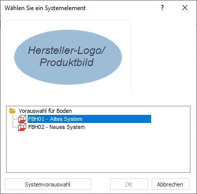 Dialog Systemelement Linear Building