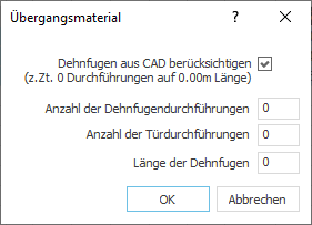 Übergangsmaterial Linear Building