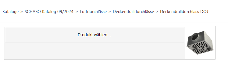 Product Browser des LINEAR CAD Browsers