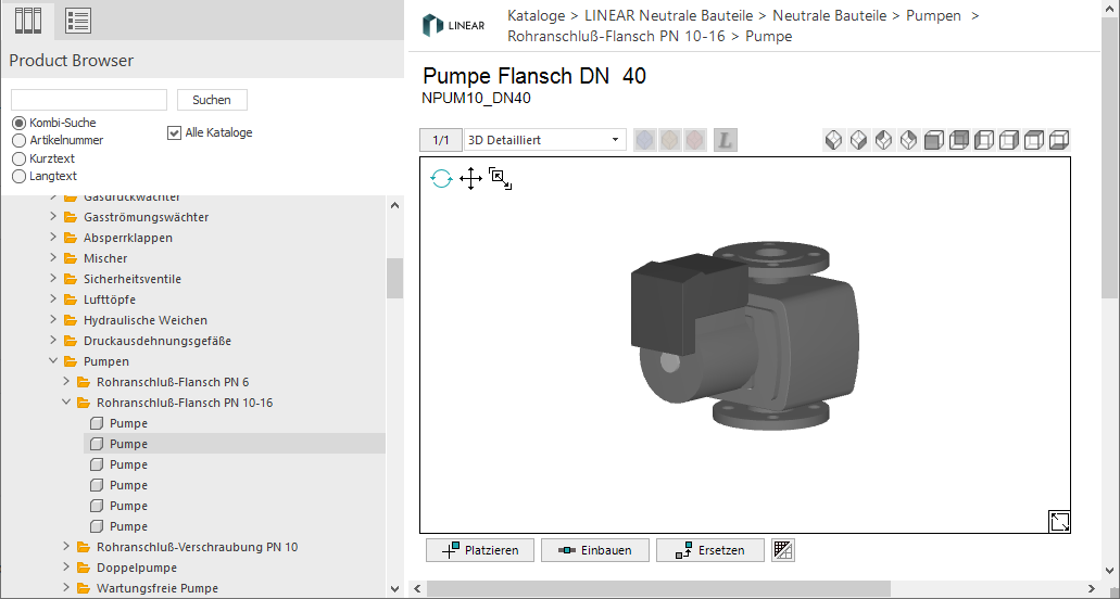 Product Browser CAD Browser Linear
