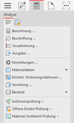 Berechnung Heizung Analyse Heating AutoCAD