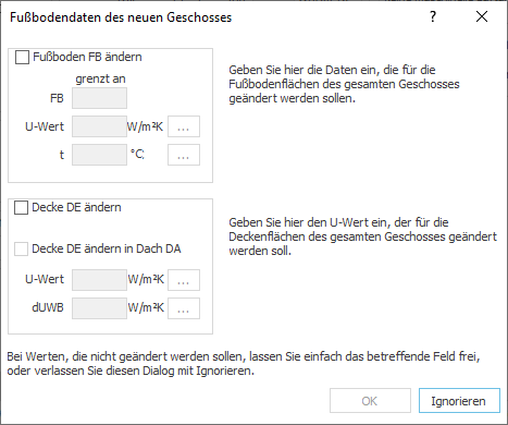 Dialog Fußboden neues Geschoss Linear Building