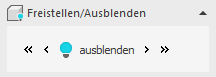 Bereich "Freistellen/Ausblenden" in den LINEAR Solutions für Autodesk AutoCAD