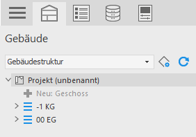 Gebäudestruktur in LINEAR Building