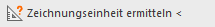 Button "Zeichnungseinheit ermittel <" in den LINEAR Solutions für Autodesk AutoCAD