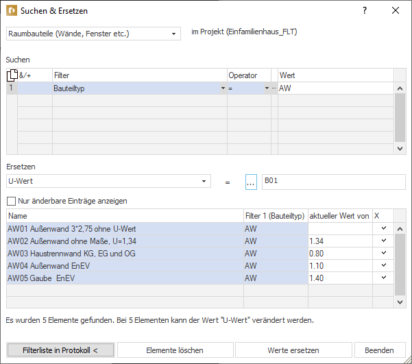 Dialog Suchen Ersetzen Linear Building