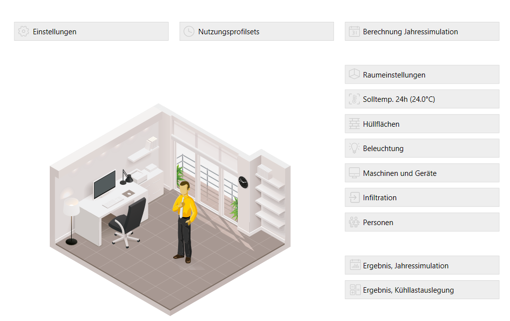 Modulübersicht Bedienung Linear Building