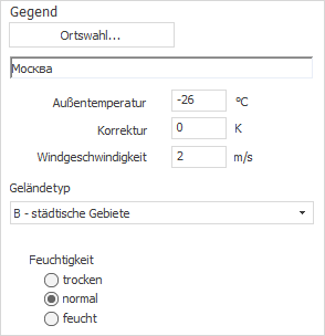 Bereich Gegend Heizlast Linear Building