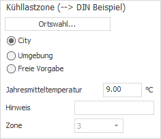 Kühllastzone Projektebene Linear Building