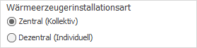 Bereich Wärmeerzeugerinstallationsart Linear Revit