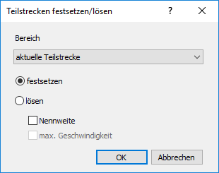 Teilstrecken festsetzen Linear AutoCAD