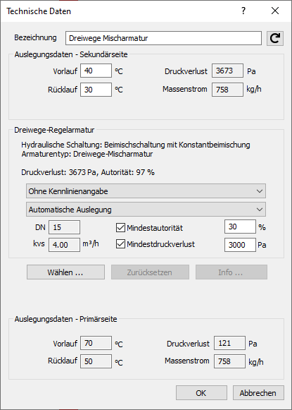 Technische Daten Mischarmatur Linear Revit