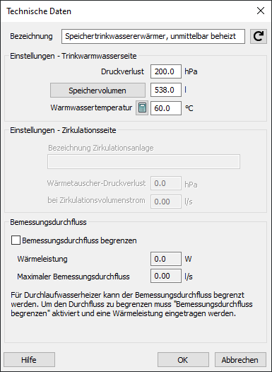 Trinkwassererwärmer Linear Revit