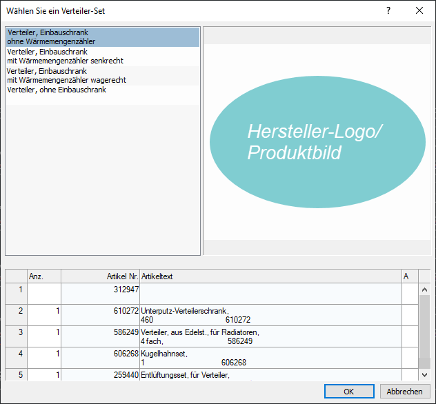 Verteiler Set Linear Revit