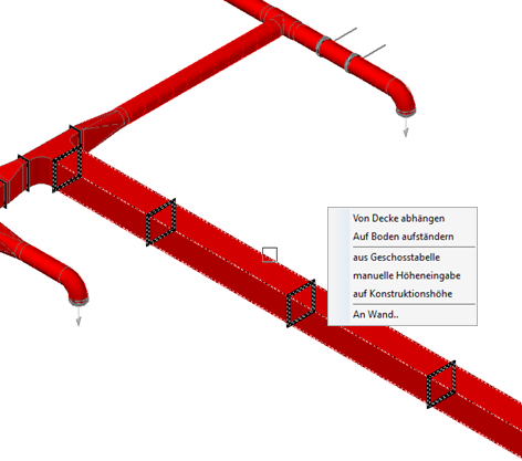 Kontextmenü Bauwerksbefestigung Linear Solutions AutoCAD
