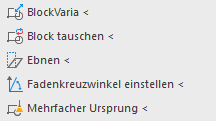 Erweiterte Editierbefehle der Befehlsgruppe Tools des Werkzeuge-Tabs in den LINEAR Solutions für Autodesk AutoCAD