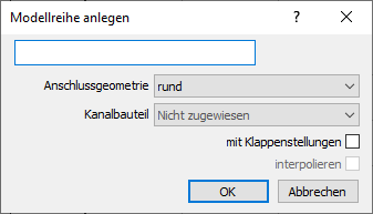Dialog Modellreihe anlegen Linear AutoCAD