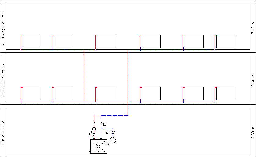 Strangschema Linear AutoCAD Schemagenerator