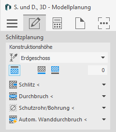 Schlitzplanung in den LINEAR Solutions für Autodesk AutoCAD