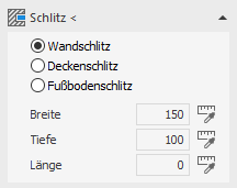Bereich Schlitz Linear AutoCAD